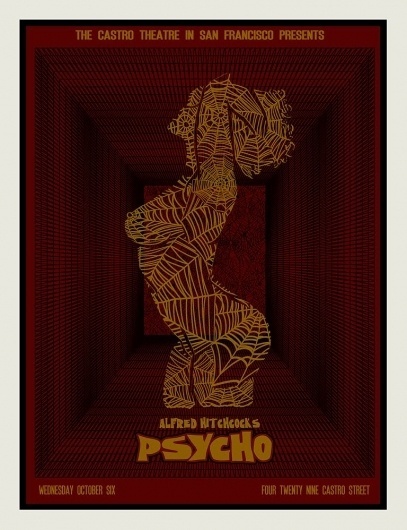 psycho-red.jpg (JPEG Image, 768x998 pixels) #theatre #psycho #hitchcock #poster #film #castro