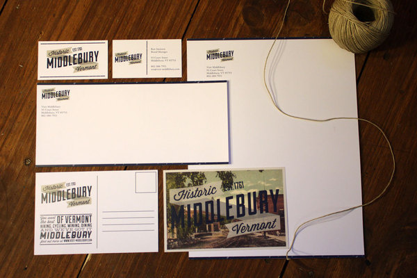 Middlebury, Vermont #middlebury #challenge #design #vermont #stationery #aiga