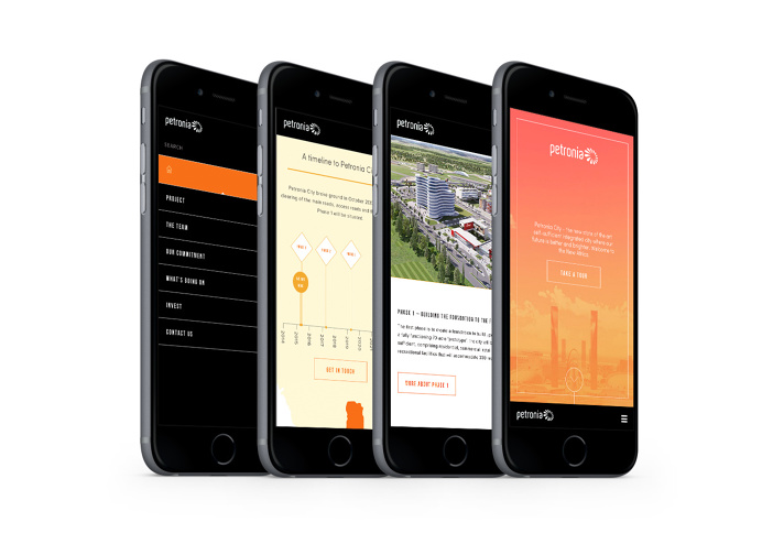 Petronia City Website design