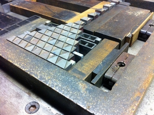 All sizes | Chad's Lock up | Flickr - Photo Sharing! #metal #type #letterpress #ornament