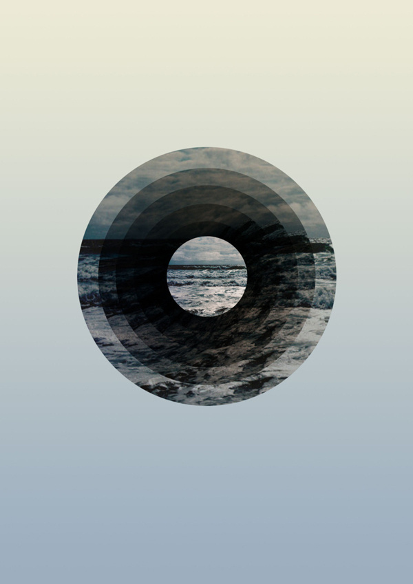 Astral Sea #ocean #circle #sky #sarita #sydney #design #graphic #round #wave #earth #beautiful #saritawalsh #sea #minimal #gradient #blue #hi #walsh #pastel
