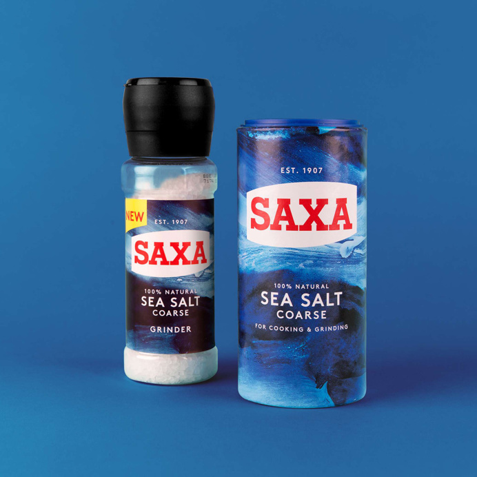 New Logo and Packaging for Saxa by Robot Food