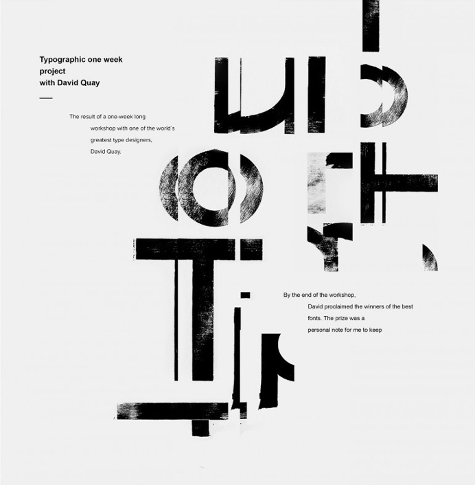 Typographic workshop with David Quay