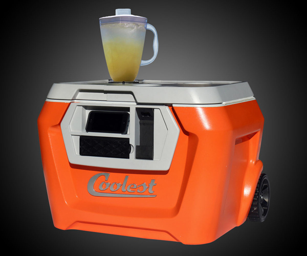 Coolest cooler is not just any cooler, its is a blender, wireless sound system, USB charger… now, isn't that totally cool! #design #indust