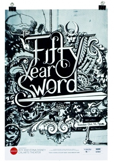 :: REDCAT psoters|| Karen To :: #fifty #silkscreen #year #redcat #calarts #sword #karen #epiclayers #to