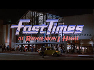 Fast times at Ridgemont high movie title #shine #card #title #80s