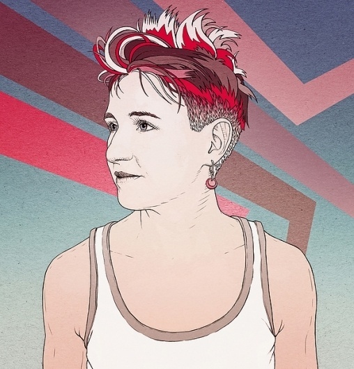 Dorota Nieznalska for Przekroj on the Behance Network #retro #hair #illustration #portrait #drawing #illust