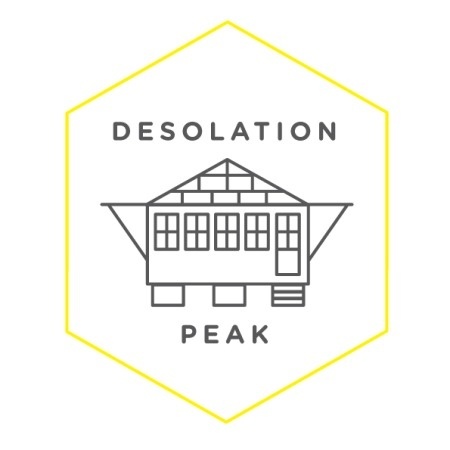 Desolation Peak #badge #line #desolation #peak #jack #kerouac #drawing