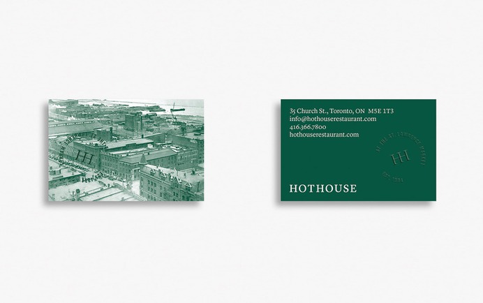 HOTHOUSE rebranding - Mindsparkle Mag Clare Chow worked in collaboration with Convey for the rebranding of HOTHOUSE. Having been a fixture in a historic Toronto neighbourhood since 1994, HOTHOUSE restaurant needed a brand overhaul that appeals to both their loyal clientele and new younger customers. #logo #packaging #identity #branding #design #color #photography #graphic #design #gallery #blog #project #mindsparkle #mag #beautiful #portfolio #designer