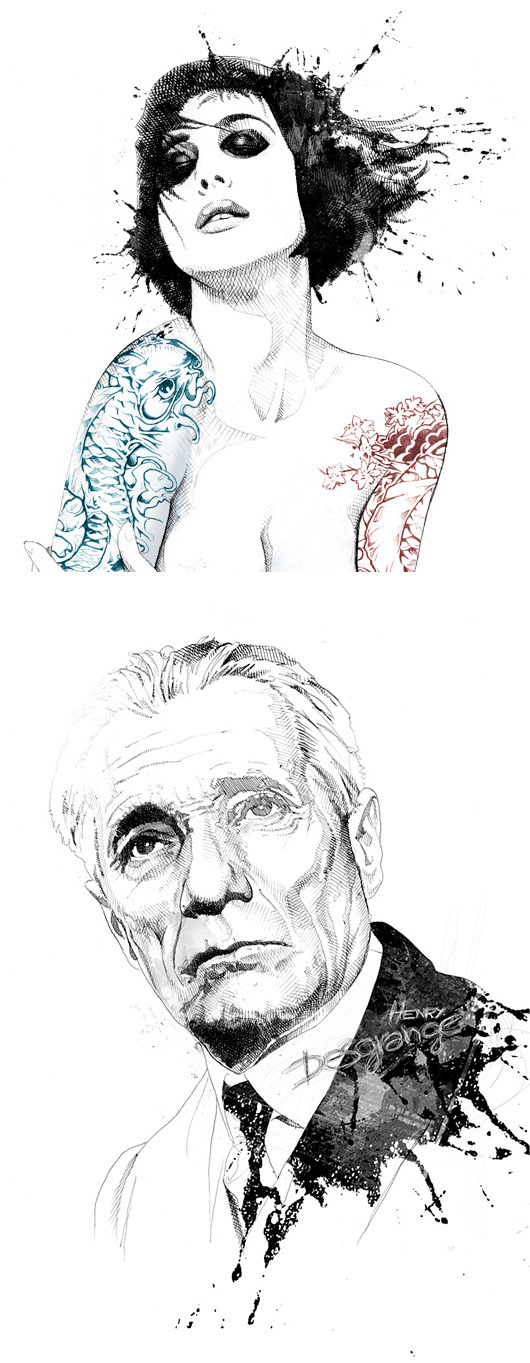Illustrations by David Despau #watercolors #illustration #pen #art #fashion