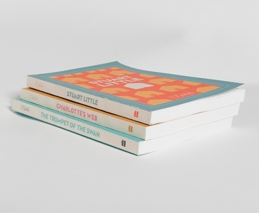 Dever Elizabeth #swan #white #mouse #jacket #design #color #book #pig #cover #illustration