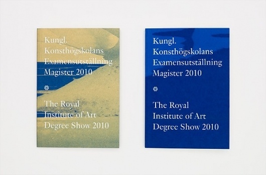 The Swedish Royal Institute of Art Degree Show Catalogue - FPO: For Print Only #technique #print #iris #covers #unique #metallic