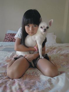 Girl and Dog