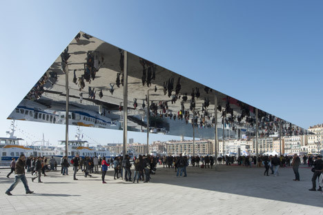 Vieux Port pavilion by Foster + Partners #mirror #architecture