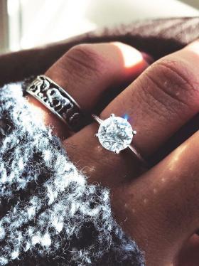 All that sparkles... engagement ring