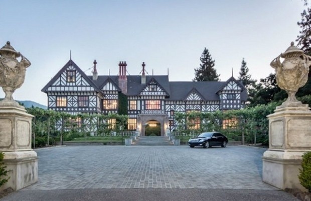 Known by some as the "Morgan Estate," the 30,000-square-foot house received landmark status when it was completed by former Stanford Univers #interior #house #design #space #architecture #room