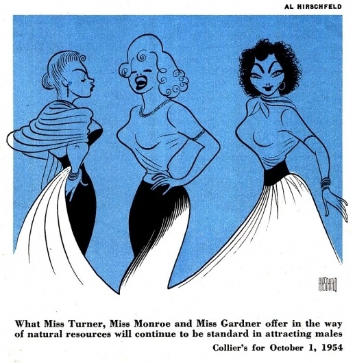 Today's Inspiration #hirschfeld #blue #illustration #al