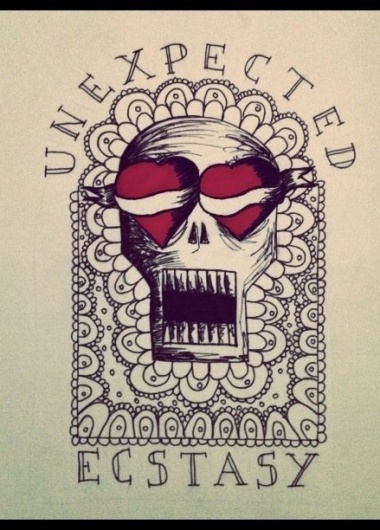 VINCENT #heart #illustration #skull