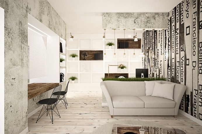 65 square meters vintage apartment by Brain Factory / Rome