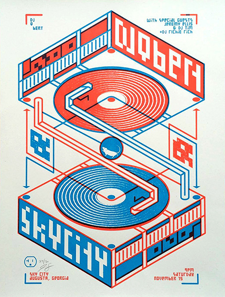 DJ Qbert poster by Jason Craig