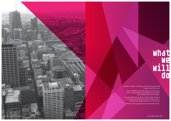 City of Melbourne, Council Plan 2009 – 2013 #melbourne #color #geometric