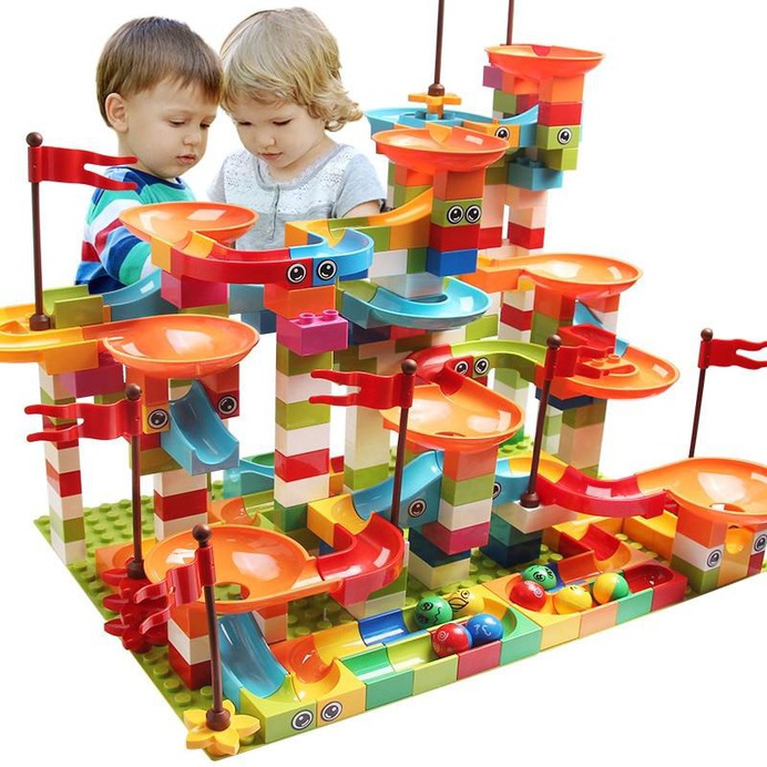 DIY 77-308PCS Marble Race Big Bricks Toy - Shop For Gamers