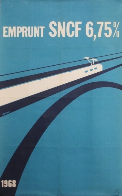 SNCF Emprunt 1968 poster by Decroix J. #poster