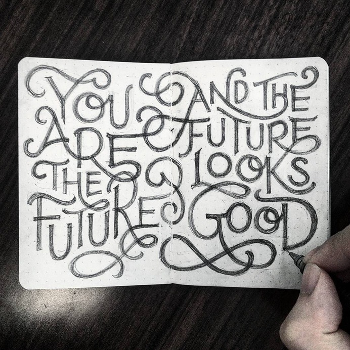 betype: "Lettering by @dandrawnwords Follow us on Instagram: @betype "