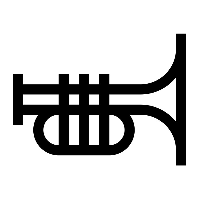 See more icon inspiration related to trumpet, music and multimedia, wind instrument, musical instrument, entertainment, electronics, orchestra, instrument, musical and music on Flaticon.