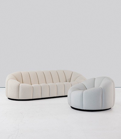 Ralph Pucci - Canape Alpha and Fauteuil Alpha by Pierre Paulin