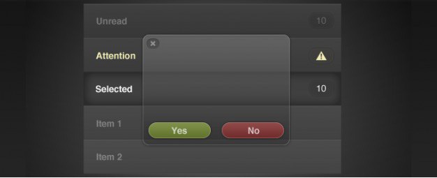 Application interface with notification Free Psd. See more inspiration related to Dark, Notice, Application, Interface, Notification and Horizontal on Freepik.