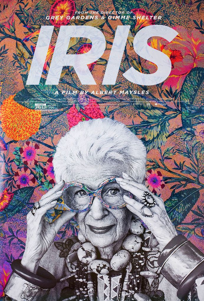 US one sheet for Iris (Albert Maysles, USA, 2014).