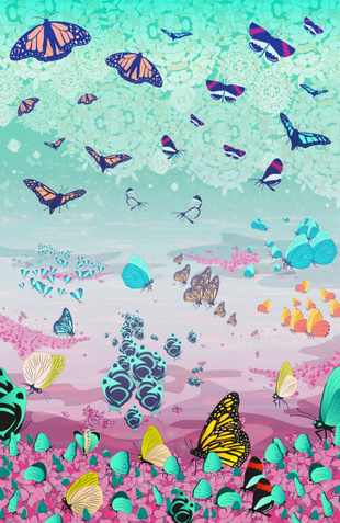 "The Kingdom" #curioos #butterflies #decor #kids #art #illustration #magical #fantasy #dream #bedroom #curioos #butterflies #decor #kids #ar