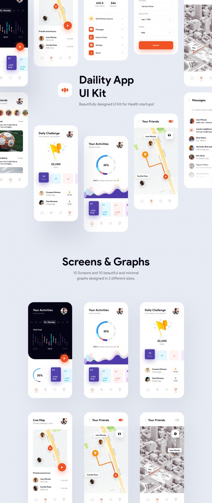 Daility App UI Kit