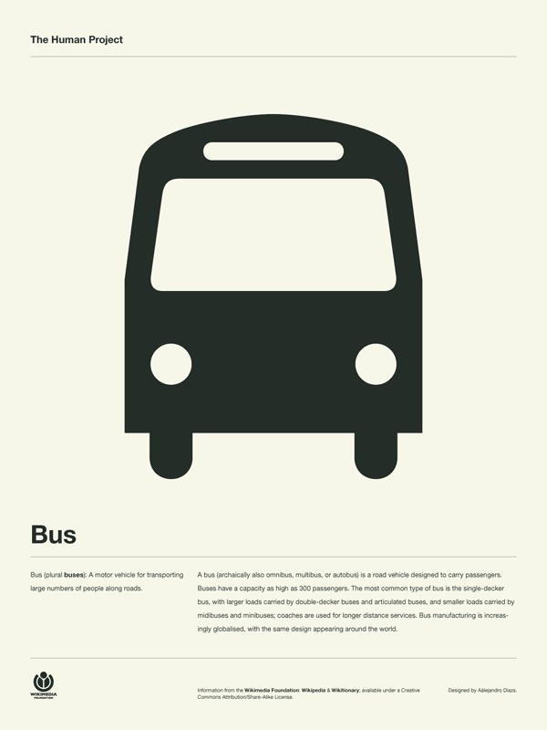 The Human Project Poster (Bus) #inspiration #creative #information #pictogram #collection #design #graphic #human #grid #system #poster #typography