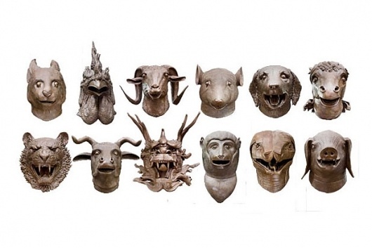 Ai WeiWei "Circle of Animals/Zodiac Heads" Exhibition @ Pulitzer Fountain | Hypebeast #stuffed #heards #animals