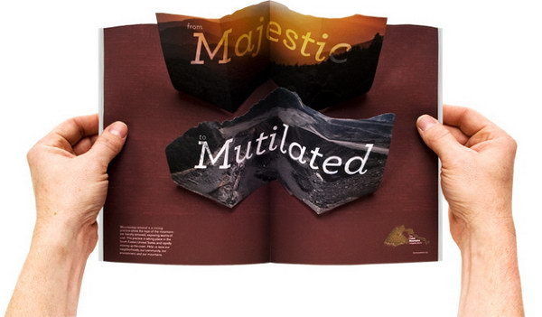 I LOVE MOUNTAINS #pop #up #popup #3d #brochure