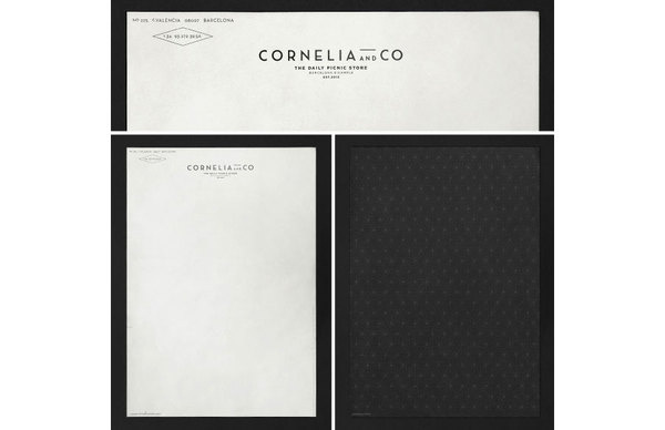 cornelia identity by Oriol gil www.mr cup.com #logo #identity #collateral #typography