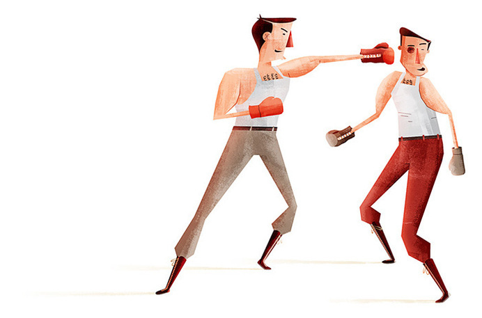 glenn thomas #illustration #boxing #art