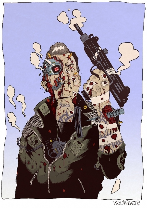 Terminator model t800 - numanhoid #halfdan #pisket #numanhoid