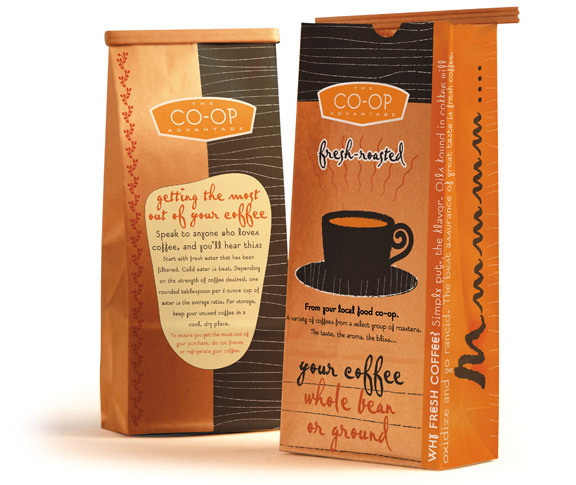 NCGA Cooperative_Grocers Branding #coffee #package #design #branding