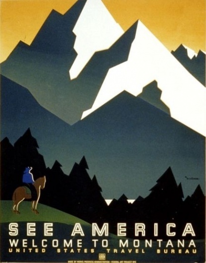 Vintage U.S. Parks Posters -- National Geographic #typography #vintage #poster #national parks