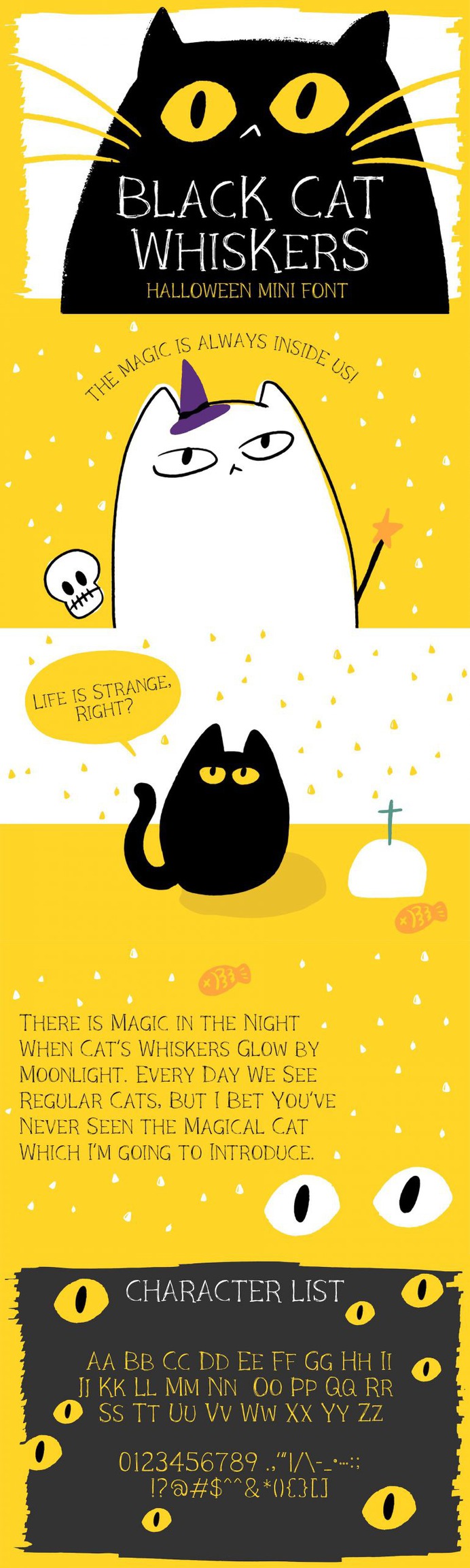 Black Cat Whiskers – Mini Serif Font