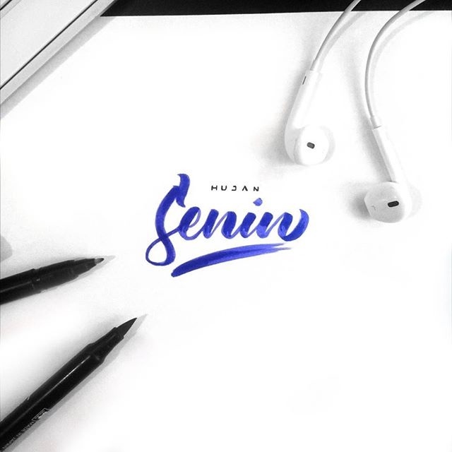 Hujan Senin #typography #hand #lettering
