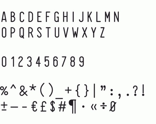 Typography inspiration example #270: Visual Journal #sanserif #type #typewriter #typography