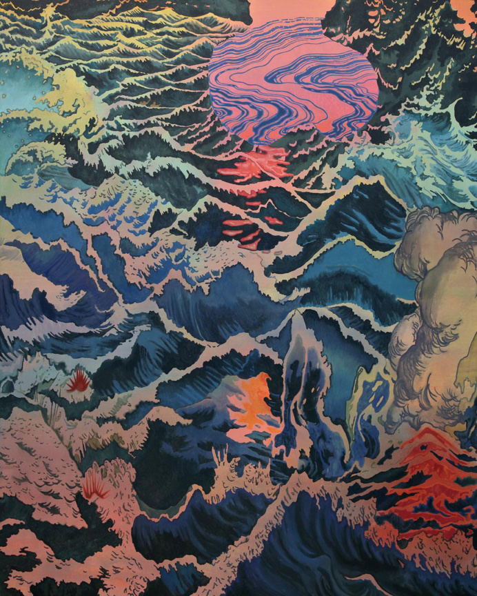 Aaron Morse Painting #rainbow #ocean #sea
