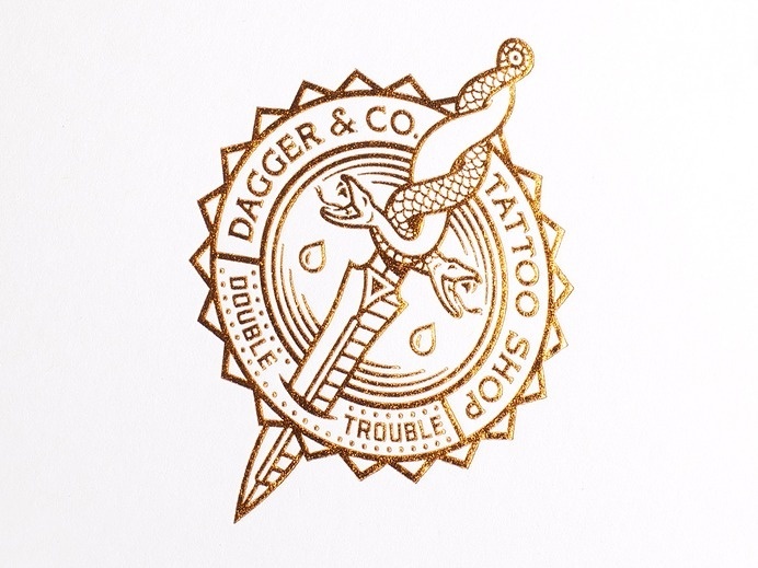 Tattoo Shop Branding: Dagger & Co. by Chad Michael