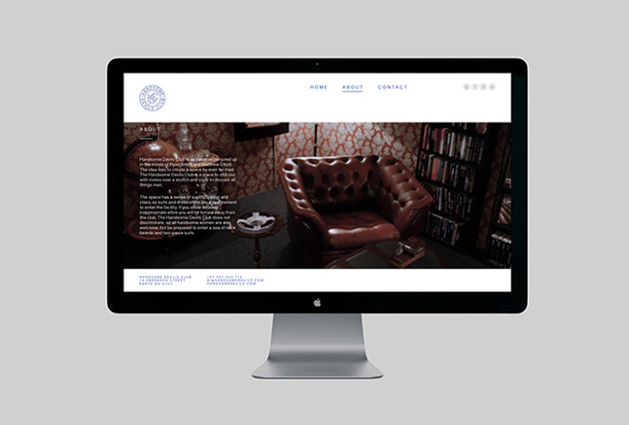 Handsome Devils Club by Taylor Evans #website #web design