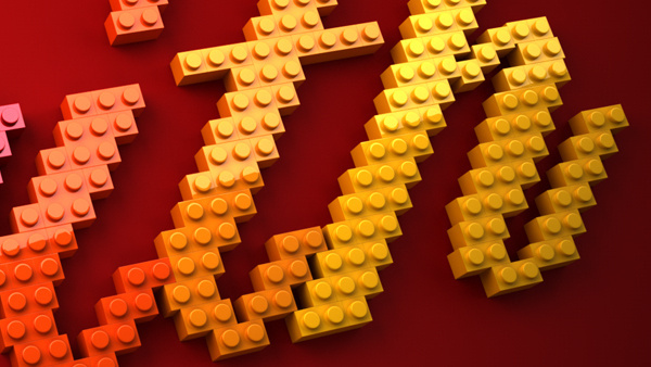 LEGO Lettering on Behance #lettering #lego #typography