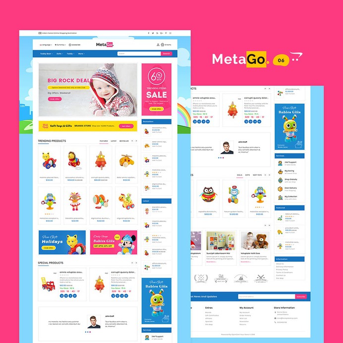 #Kid #Toys #MetaGo - #Opencart #MultiPurpose #Responsive #Theme | #TemplateTrip #eCommerce #Website #Design #Template
